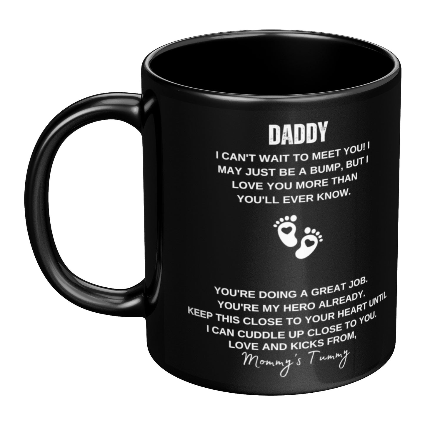 Can't Wait To Meet You - 11oz Ceramic Mug (Black)