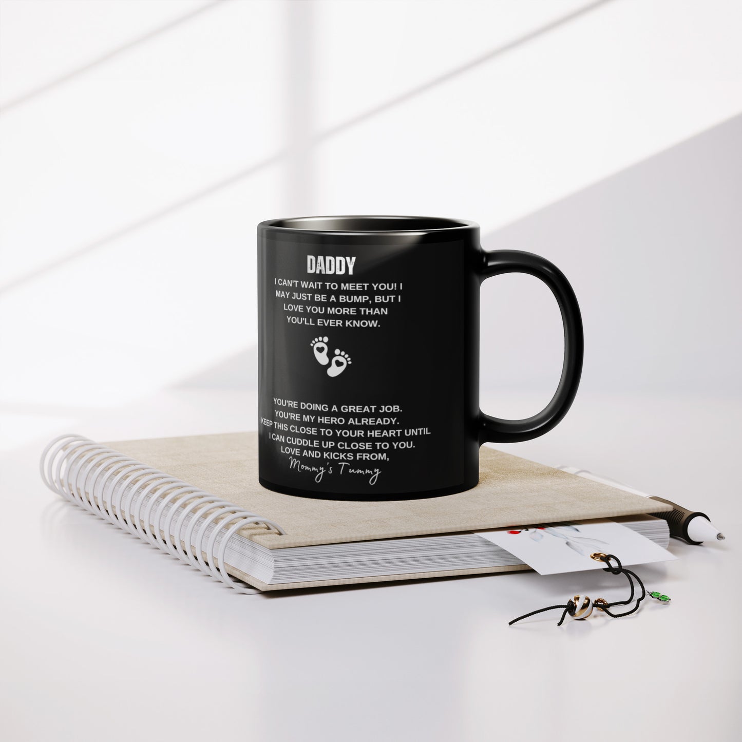 Can't Wait To Meet You - 11oz Ceramic Mug (Black)
