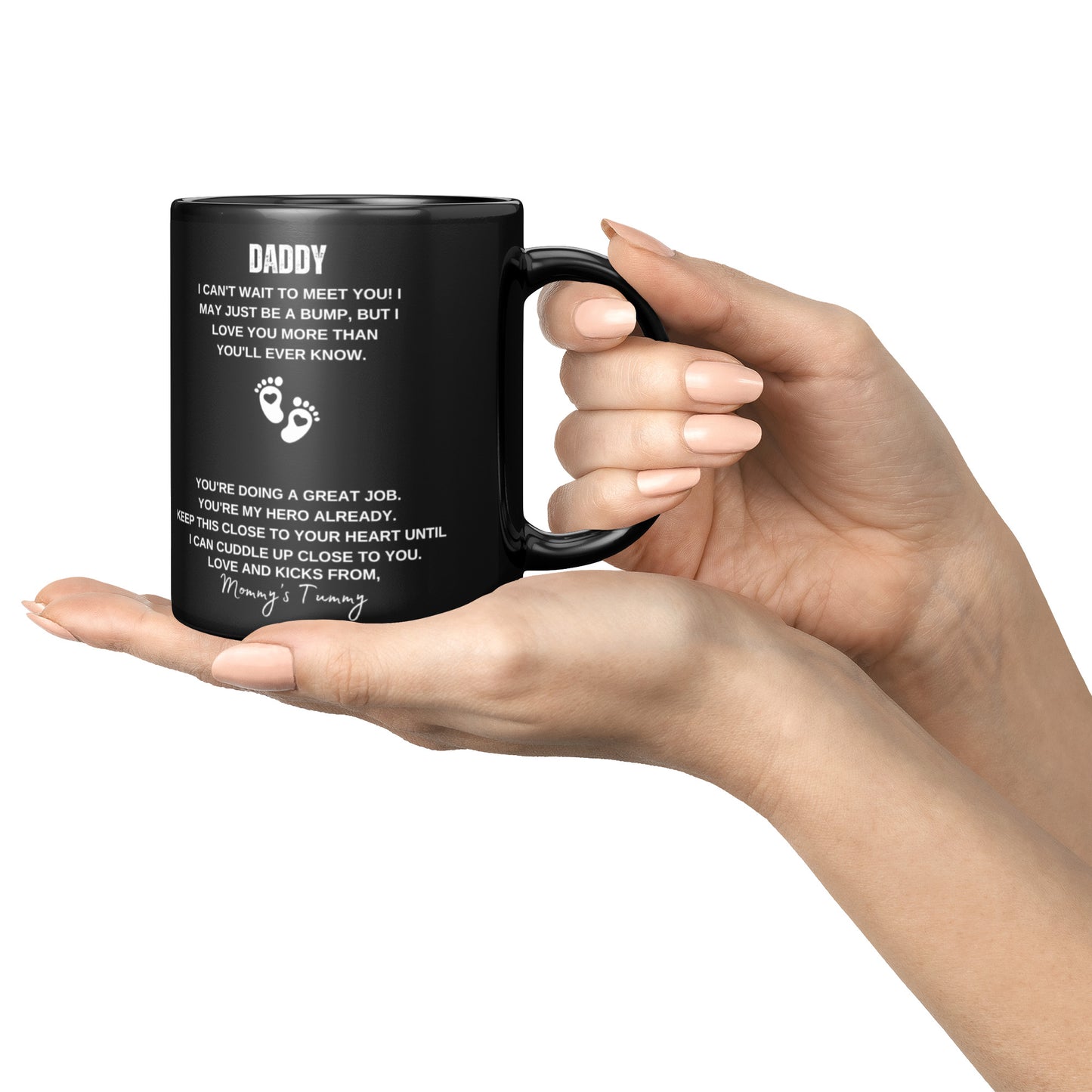 Can't Wait To Meet You - 11oz Ceramic Mug (Black)