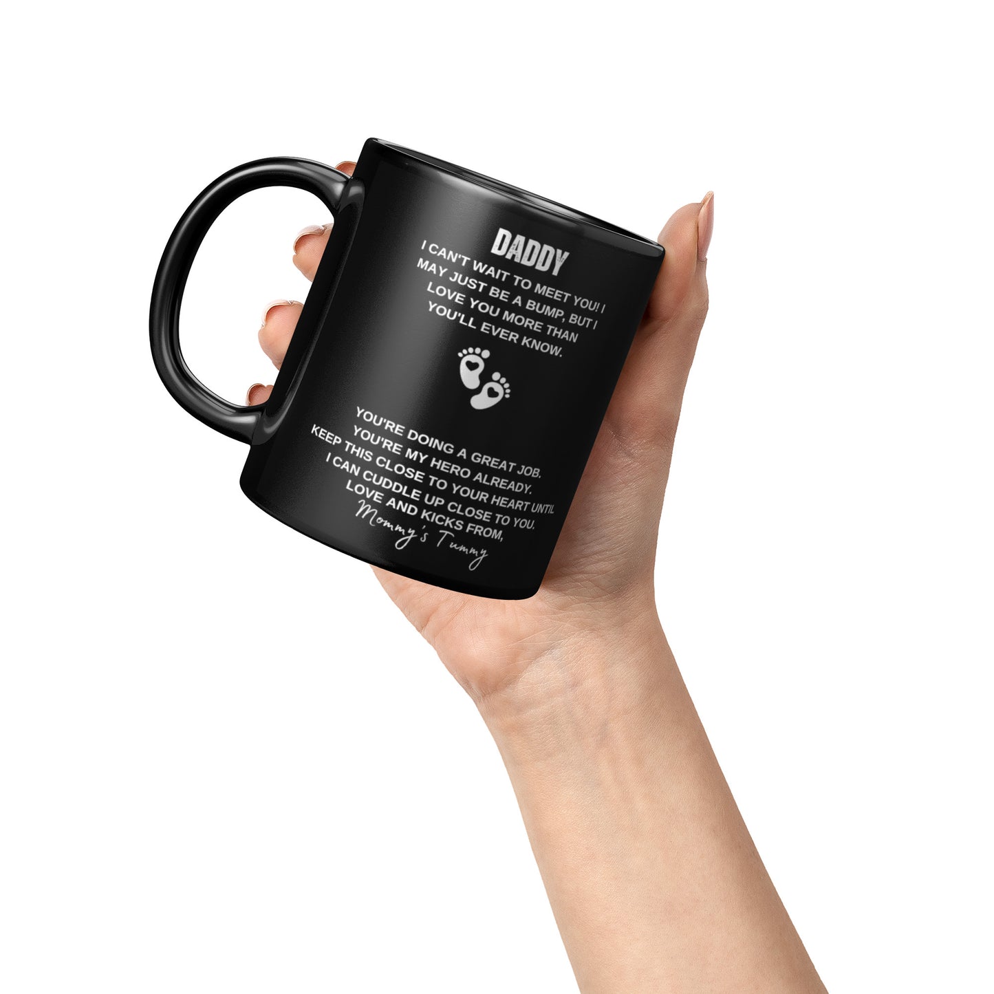 Can't Wait To Meet You - 11oz Ceramic Mug (Black)