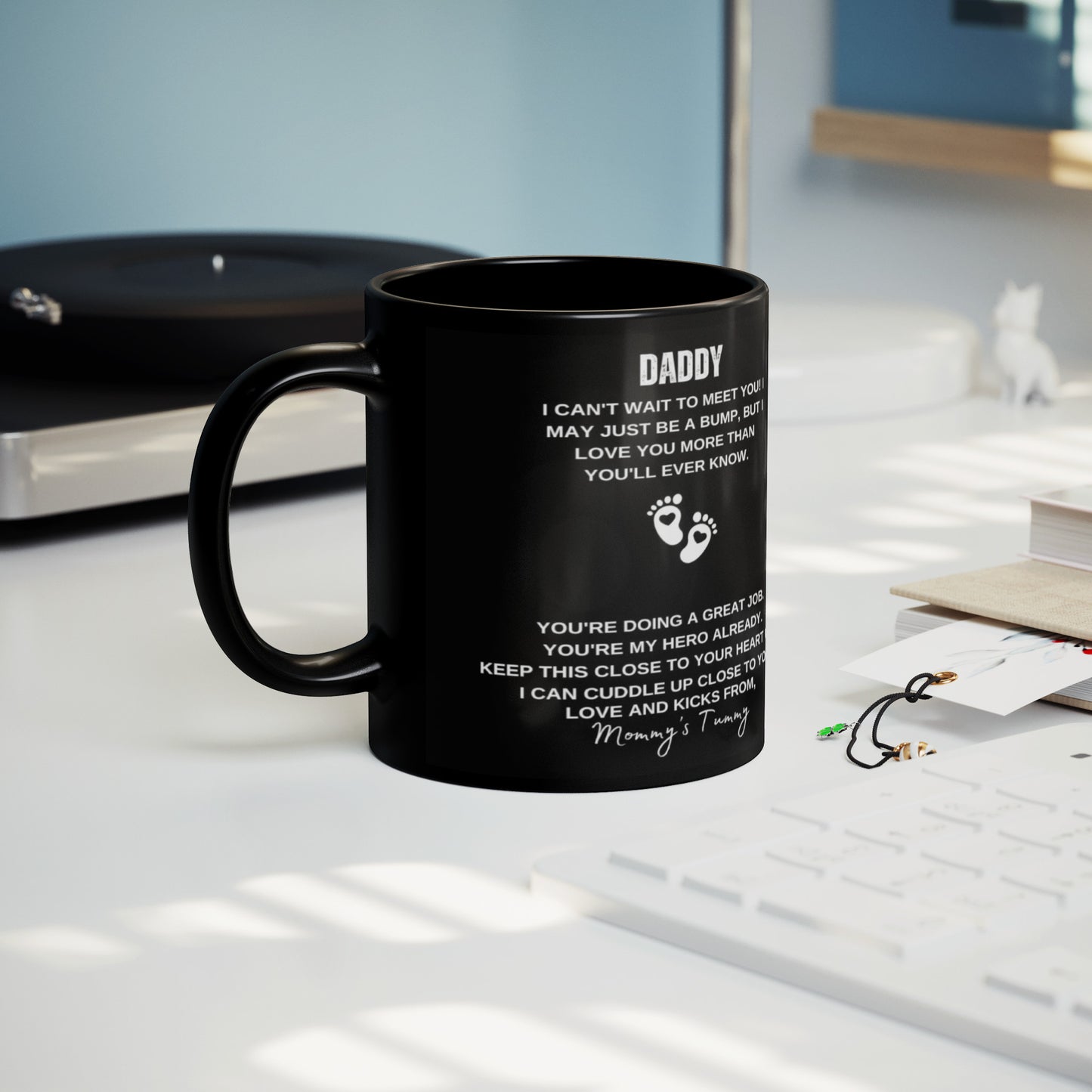 Can't Wait To Meet You - 11oz Ceramic Mug (Black)