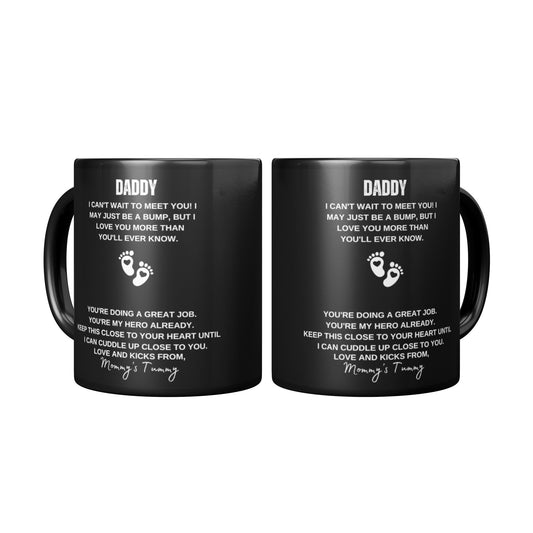 Can't Wait To Meet You - 11oz Ceramic Mug (Black)