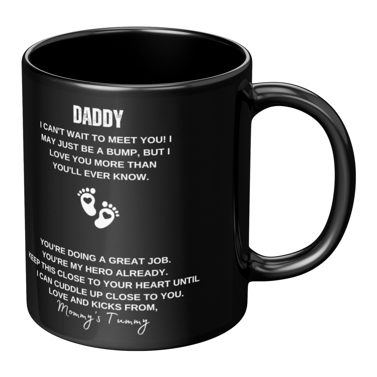 Can't Wait To Meet You - 11oz Ceramic Mug (Black)