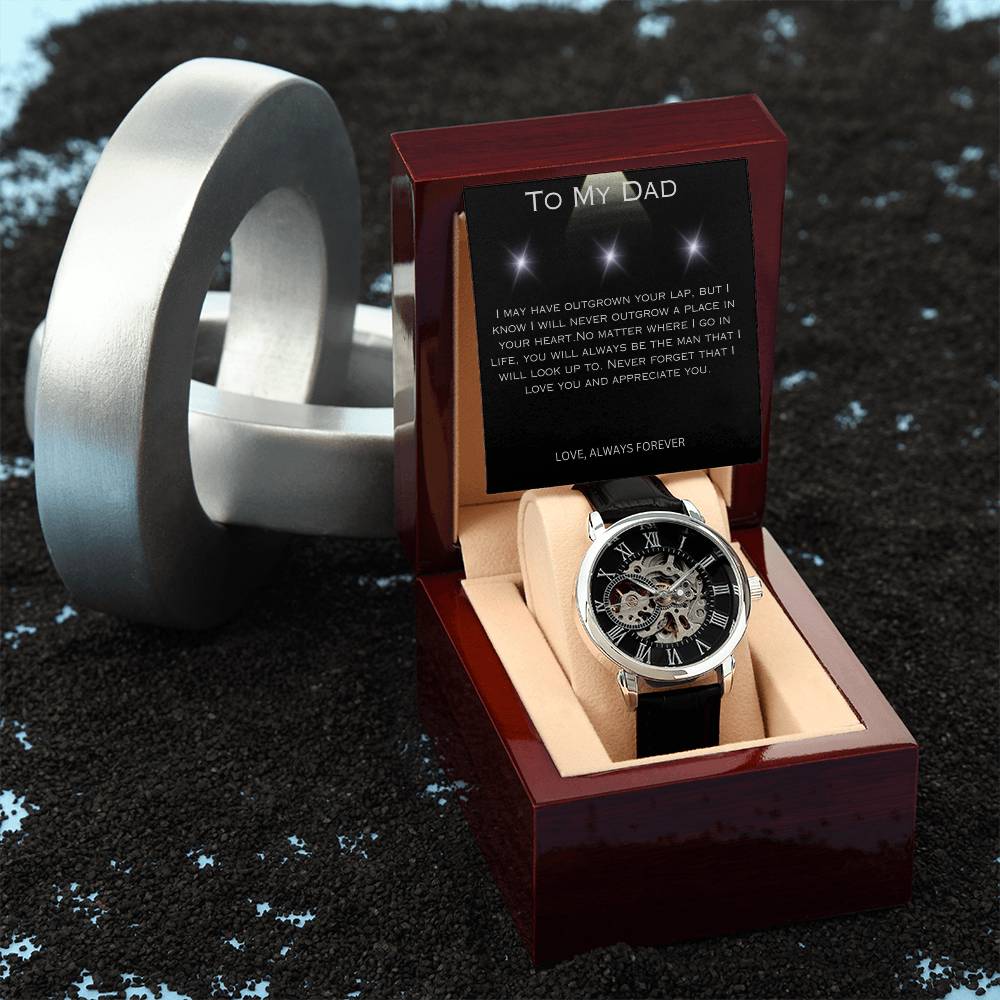 To My Dad | Men's Openwork Watch | Love Always Forever