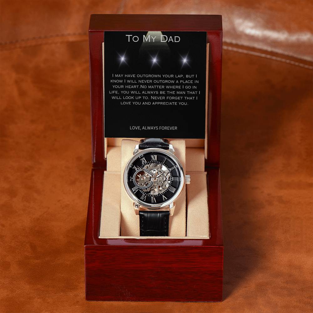 To My Dad | Men's Openwork Watch | Love Always Forever