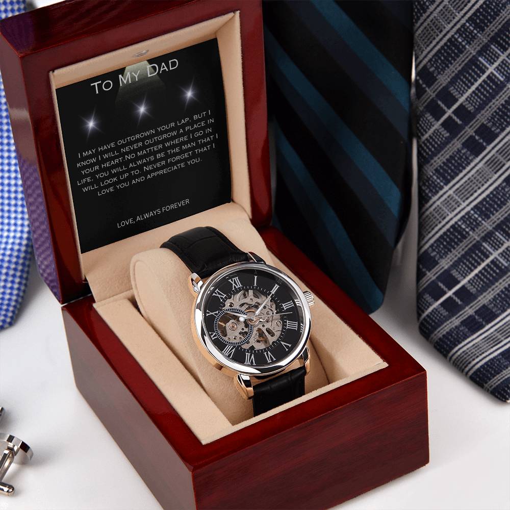 To My Dad | Men's Openwork Watch | Love Always Forever