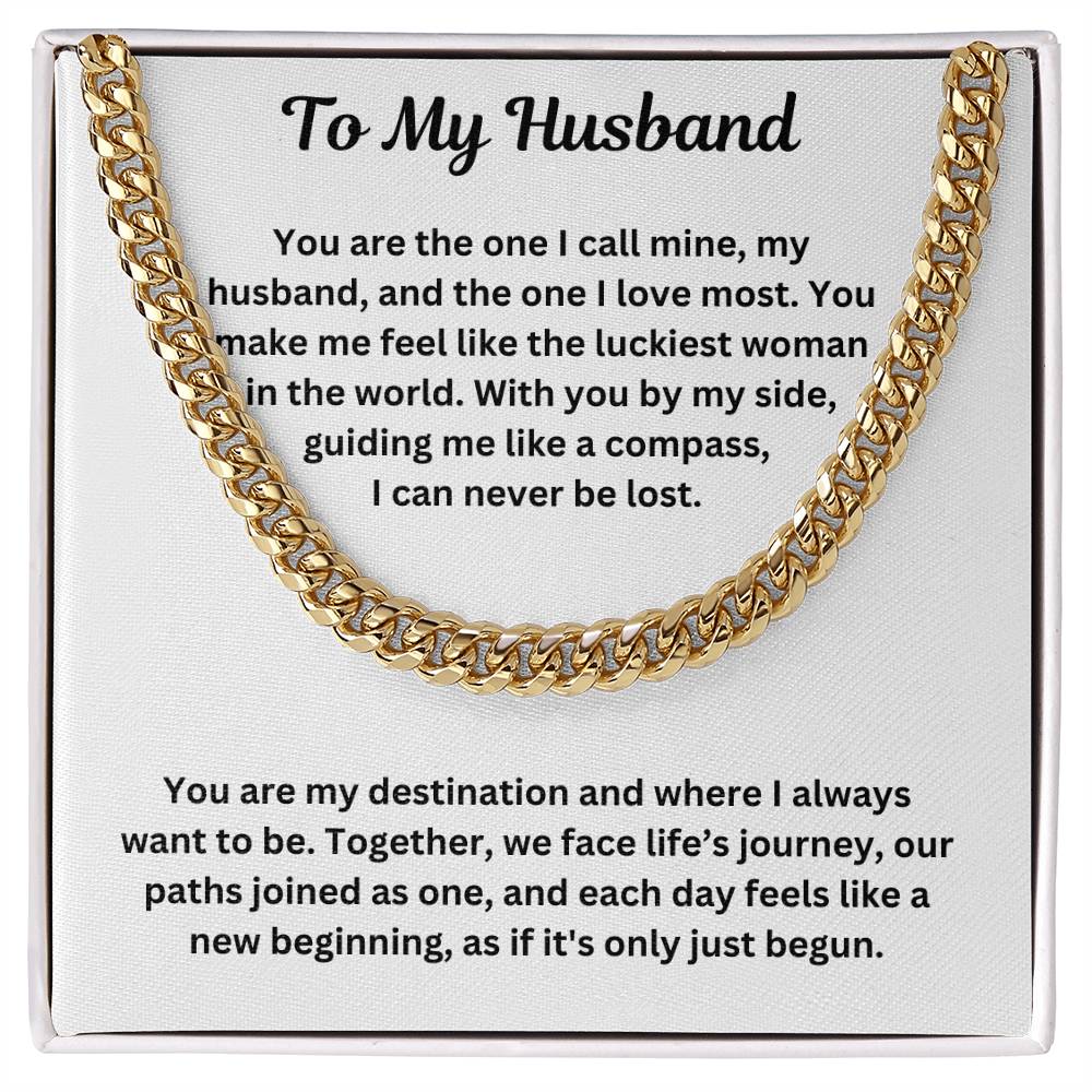 To My Husband | Cuban Link Chain