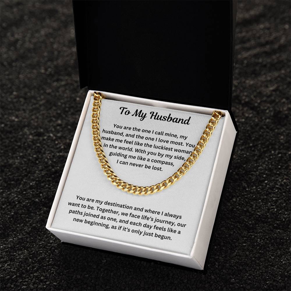 To My Husband | Cuban Link Chain