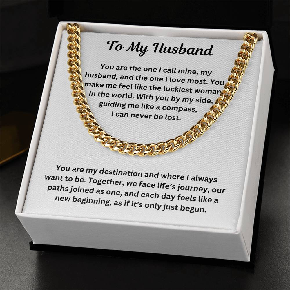 To My Husband | Cuban Link Chain