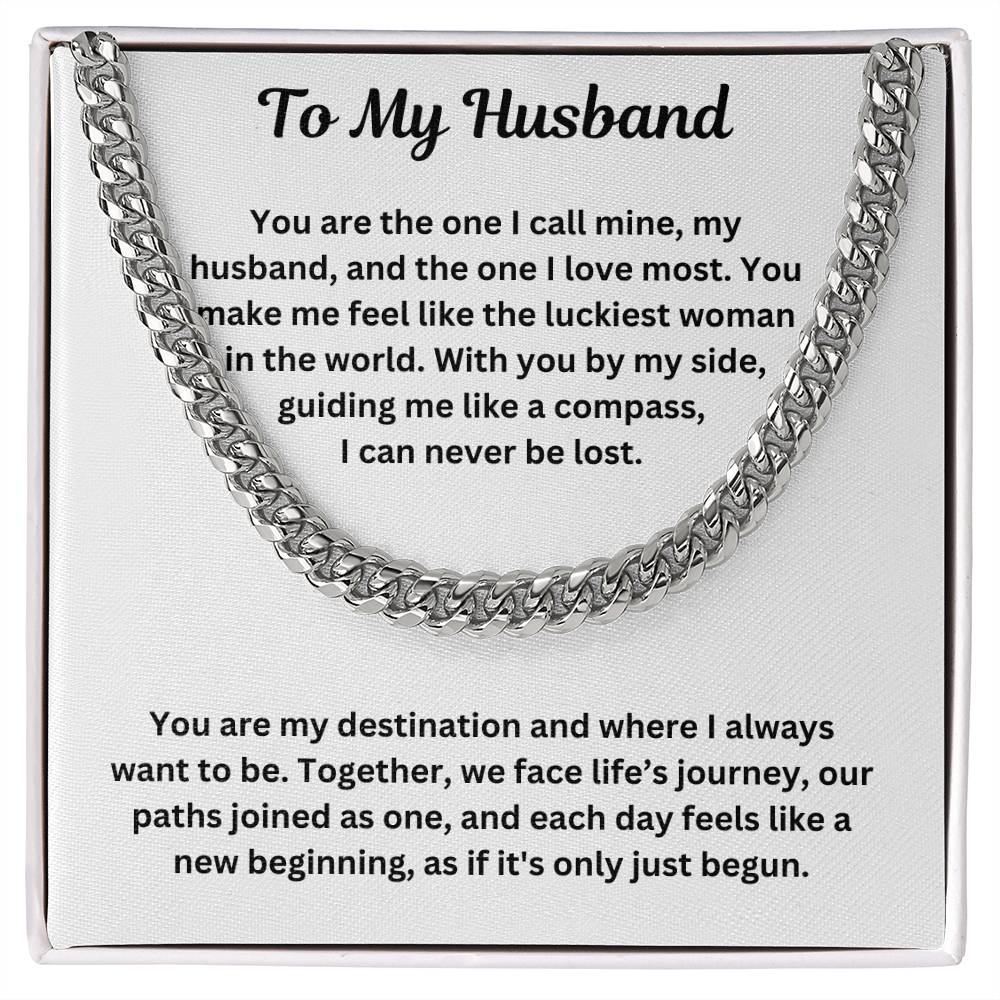 To My Husband | Cuban Link Chain