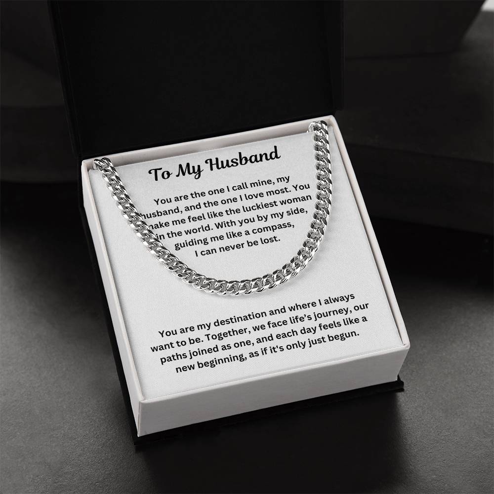 To My Husband | Cuban Link Chain