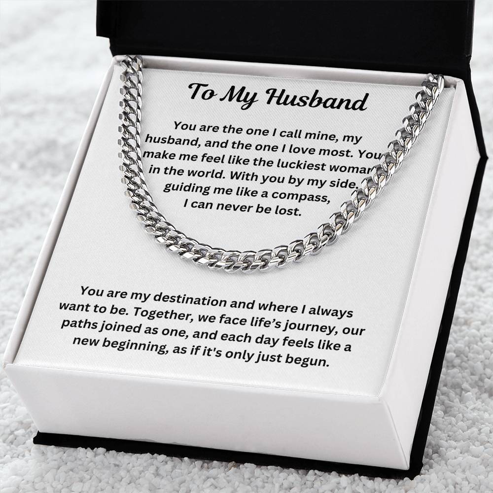 To My Husband | Cuban Link Chain