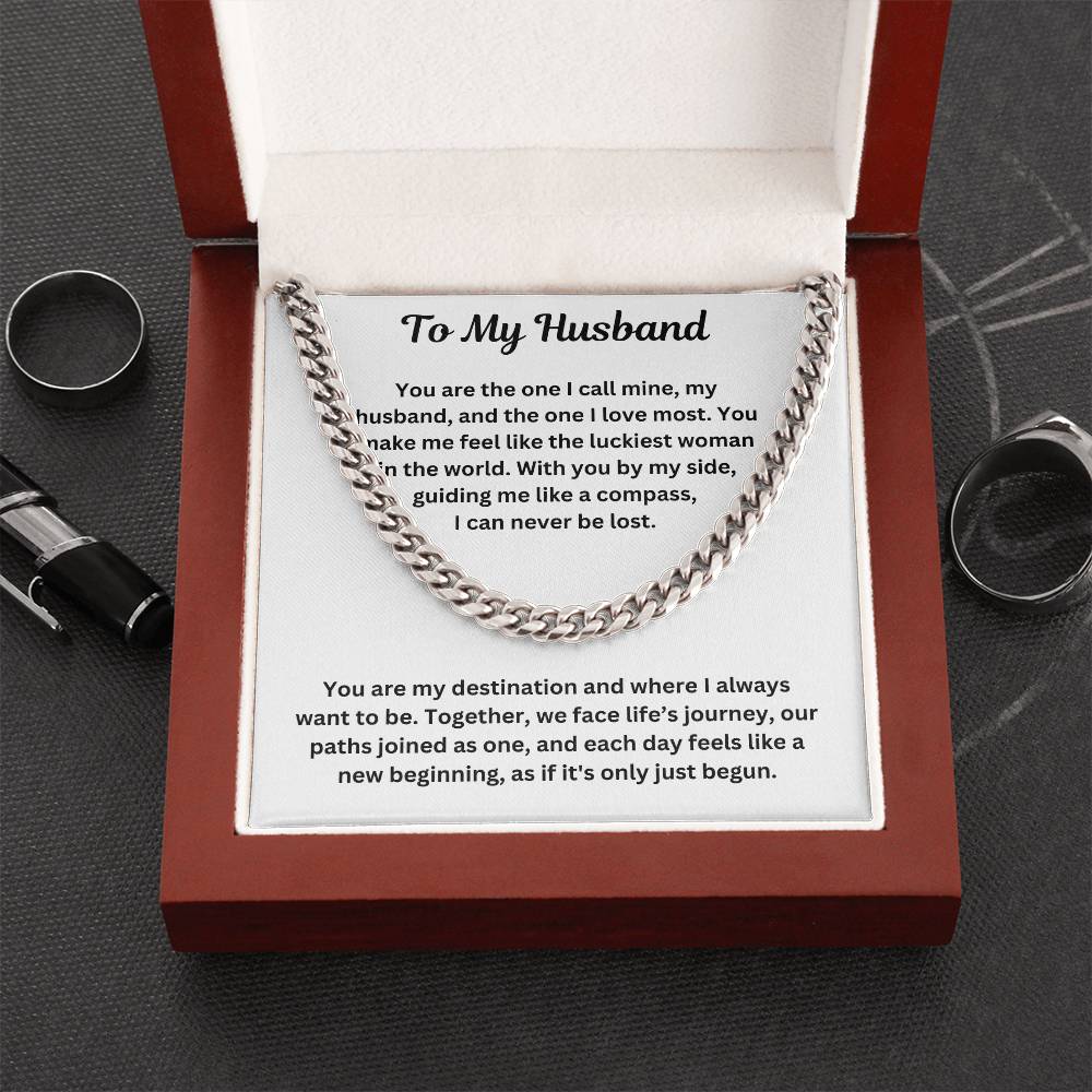 To My Husband | Cuban Link Chain