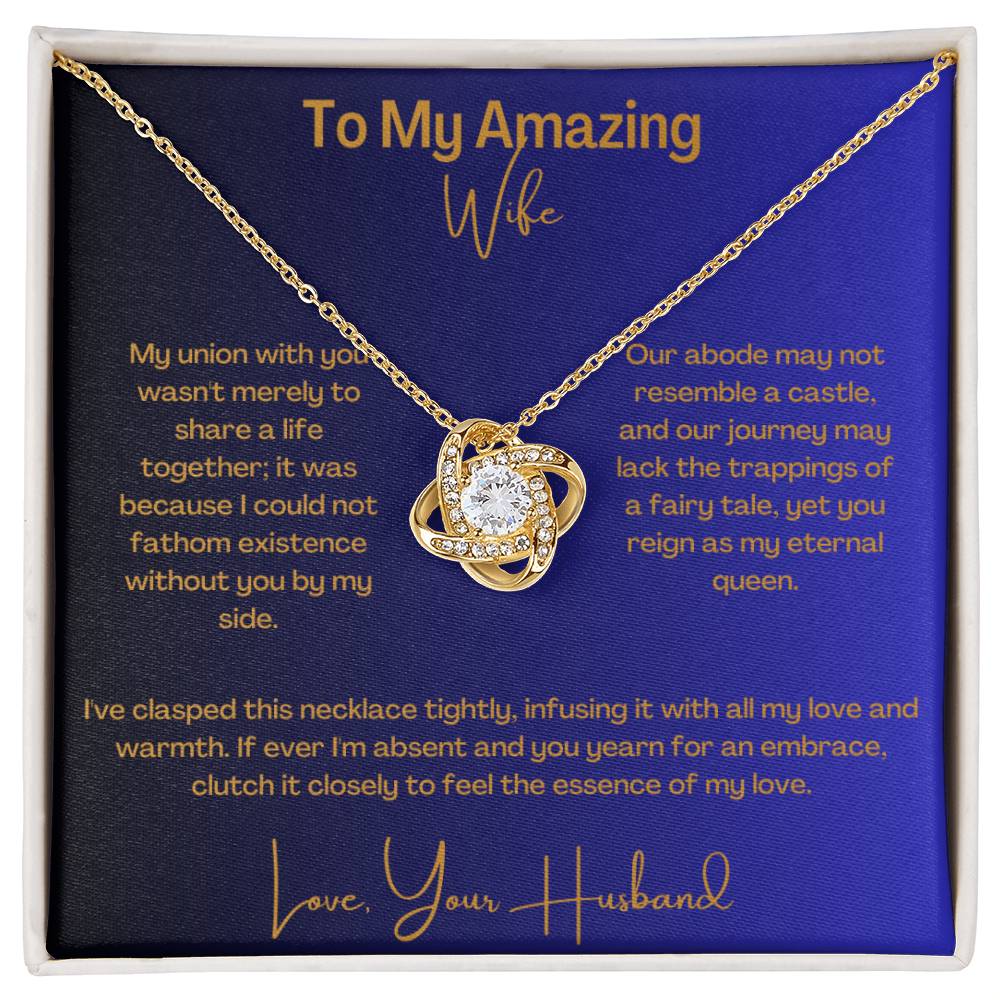 Amazing Wife | Love Knot Necklace