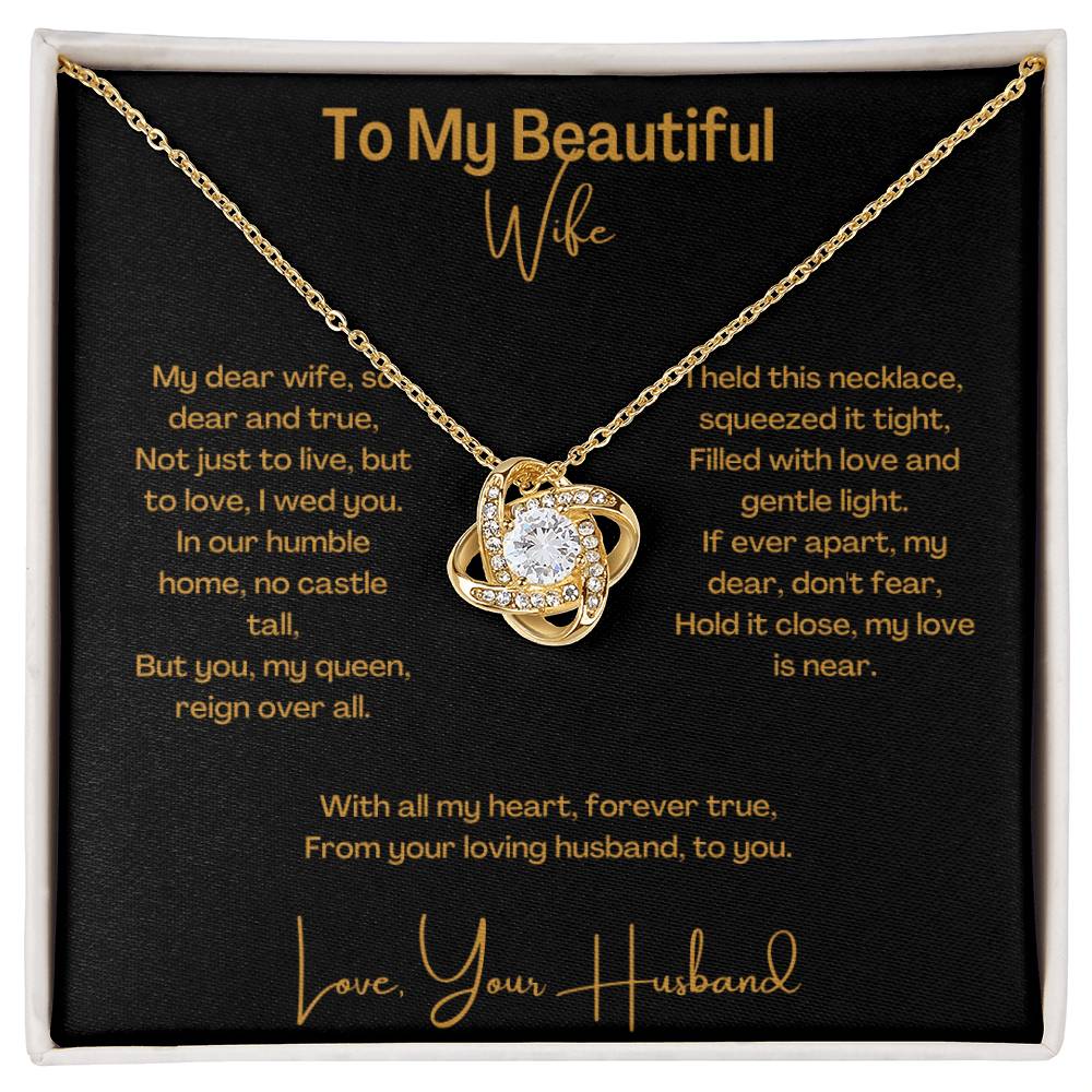 Beautiful Wife | Love Knot Necklace