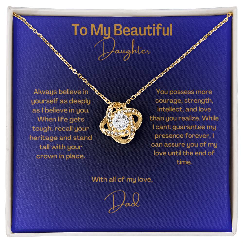 Beautiful Daughter | Love Knot Necklace