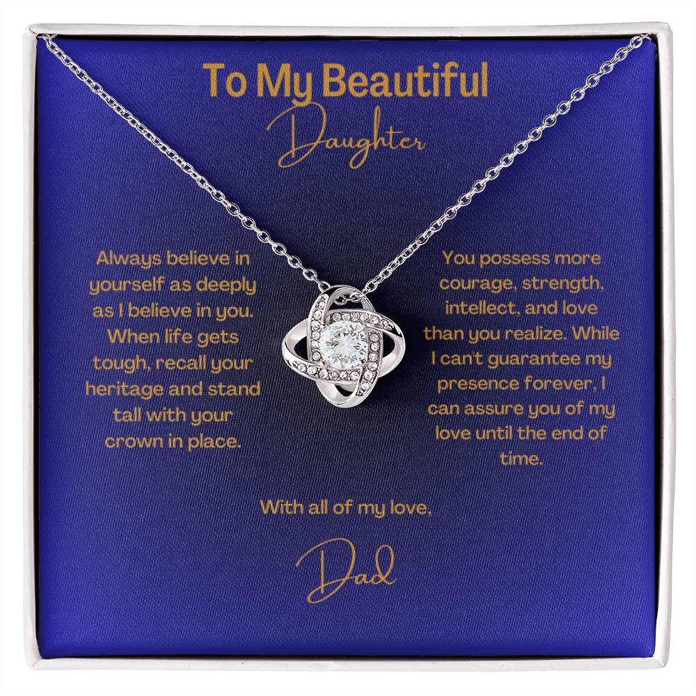 Beautiful Daughter | Love Knot Necklace