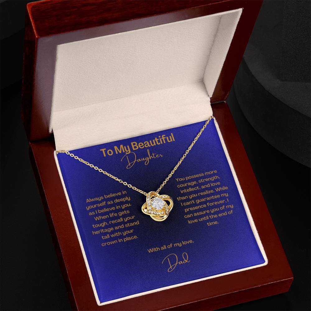 Beautiful Daughter | Love Knot Necklace