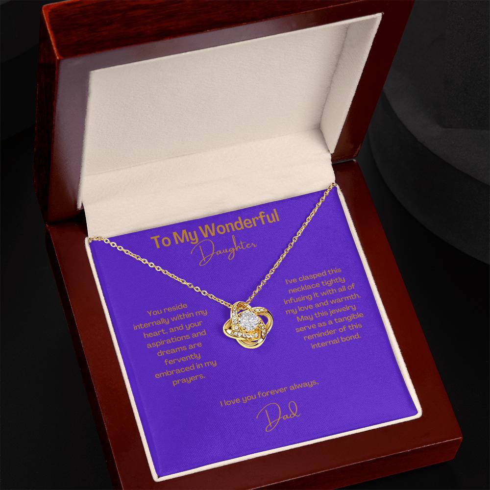 Wonderful Daughter | Love Knot Necklace