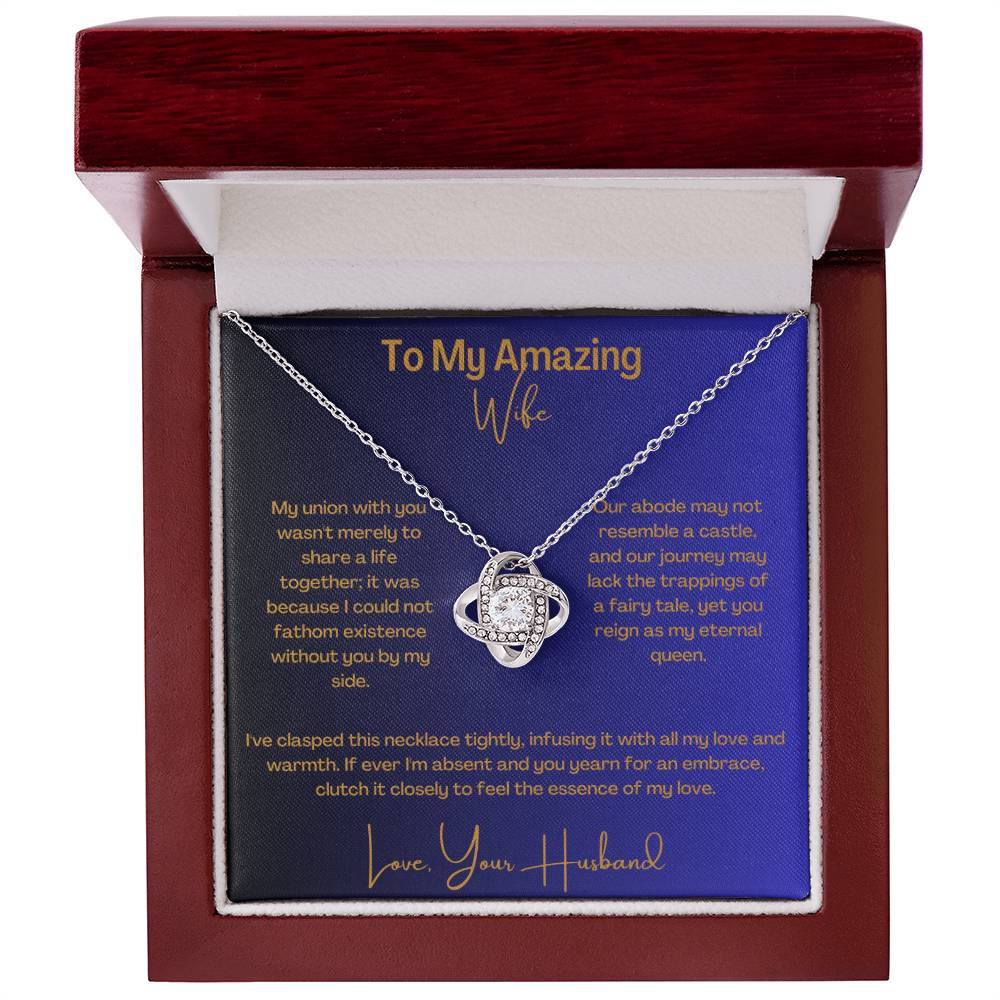 Amazing Wife | Love Knot Necklace