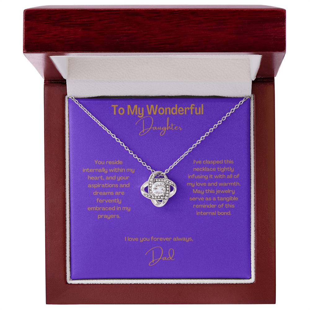 Wonderful Daughter | Love Knot Necklace