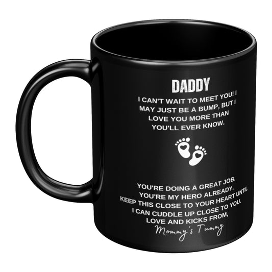 Can't Wait To Meet You - 11oz Ceramic Mug (Black)