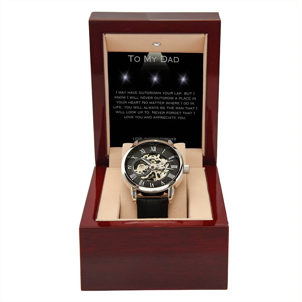 To My Dad  |  Men's Openwork Watch  |  Love Always Forever