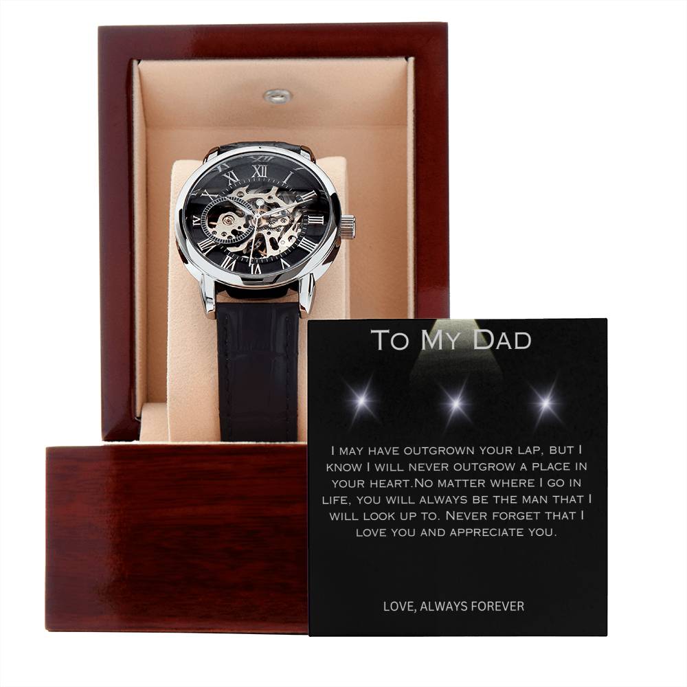 To My Dad  |  Men's Openwork Watch  |  Love Always Forever