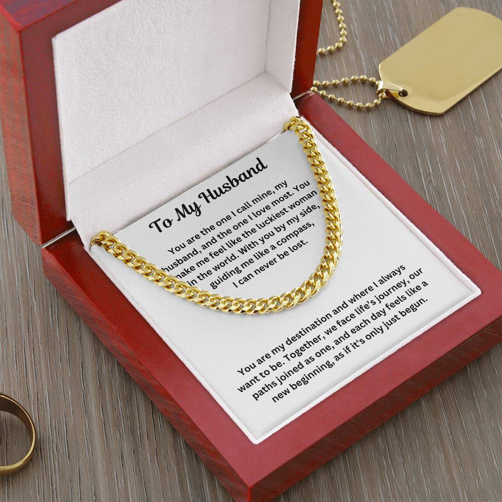 To My Husband | Cuban Link Chain