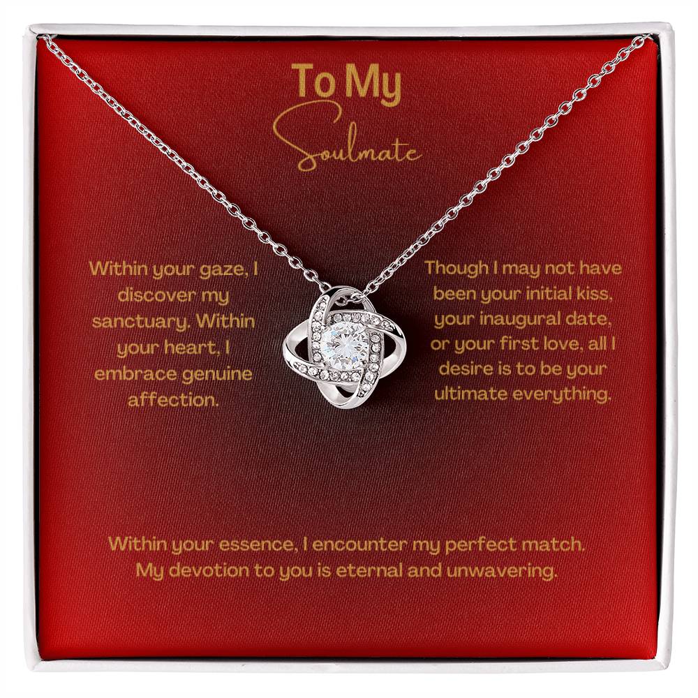 To My Soulmate | Love Knot Necklace