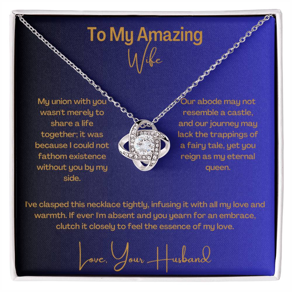 Amazing Wife | Love Knot Necklace