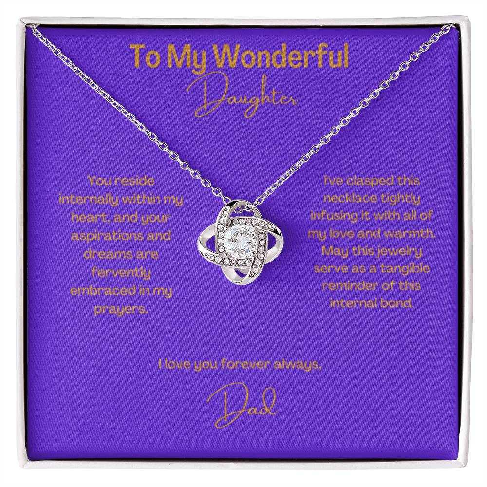 Wonderful Daughter | Love Knot Necklace