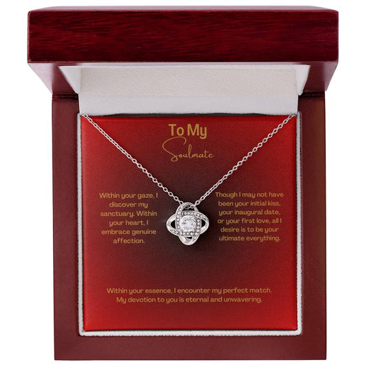 To My Soulmate | Love Knot Necklace